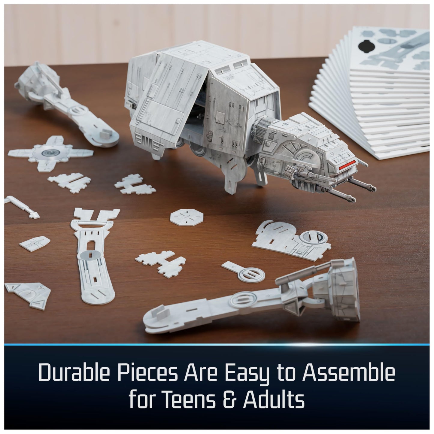 4D Build, Star Wars Imperial at-at 3D Model Kit, Star Wars Collectibles & Desk Decor, Adult Puzzle, Building Toys, 3D Puzzles for Adults & Teens, 238 Pieces, for Ages 12 & Up