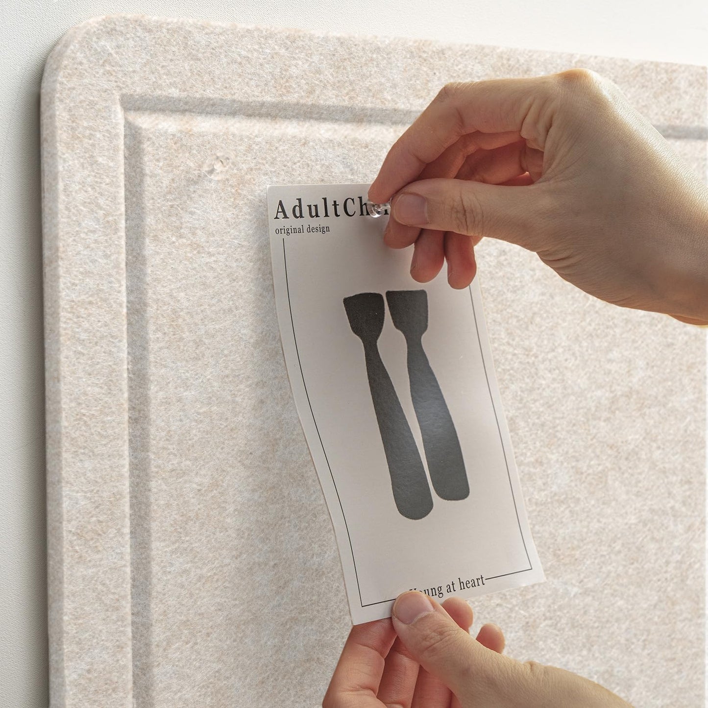 Large Bulletin Board - 72 x 48 Inches, Decorative Felt Pin Board for Wall - 6' x 4' Foldable Photo Display Board with Self-Adhesive Tape, Includes 20 Push Pins - Oatmeal