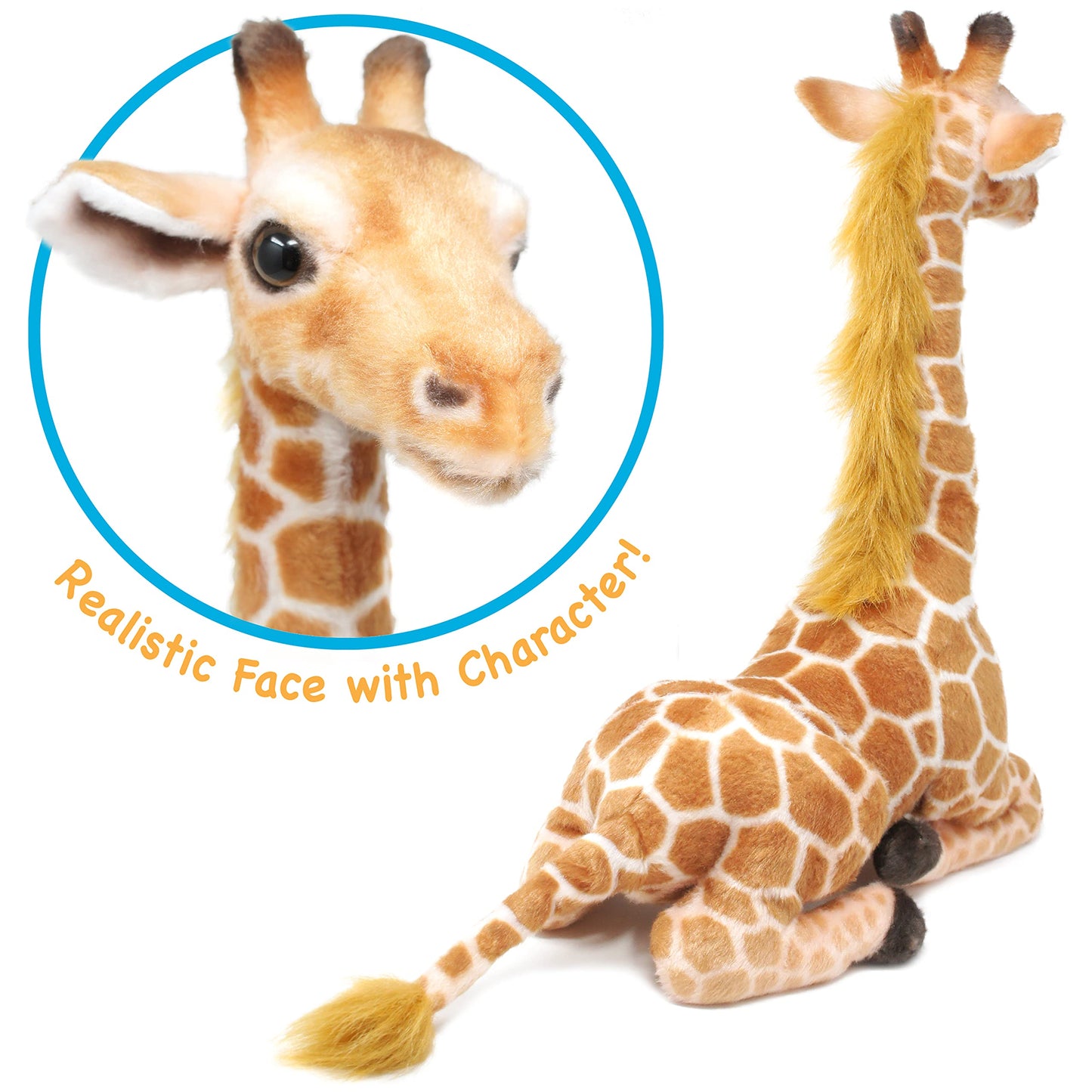 Jehlani The Giraffe | 18 Inch Stuffed Animal Plush | by TigerHart Toys