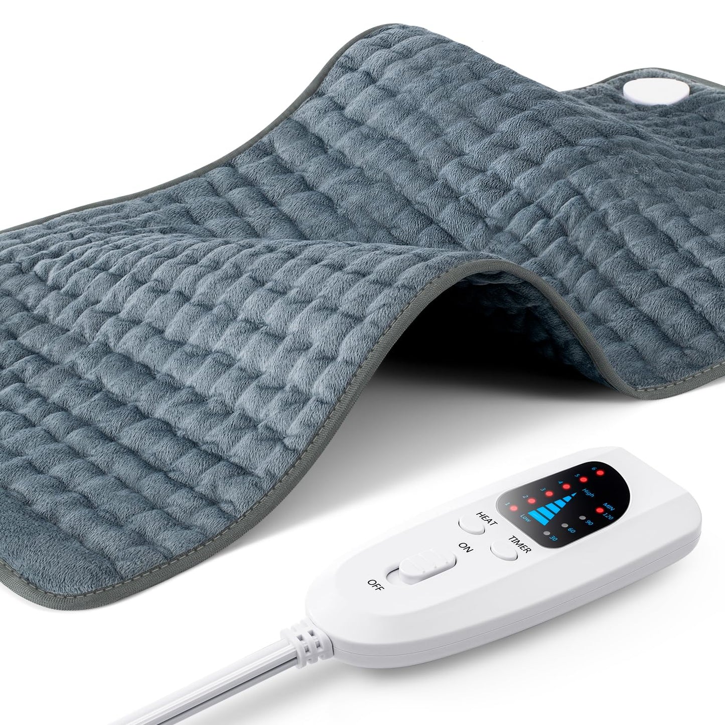 17"x33" Heating Pad XXXL for Back Pain Relief, Heated Pad for Neck/Shoulders/Legs/Knees/Feet/Cramps, Heat Pads for Women, Birthday Mothers Day Gifts for Mom Wife Grandma Her, 6 Heat Settings, Auto-Off