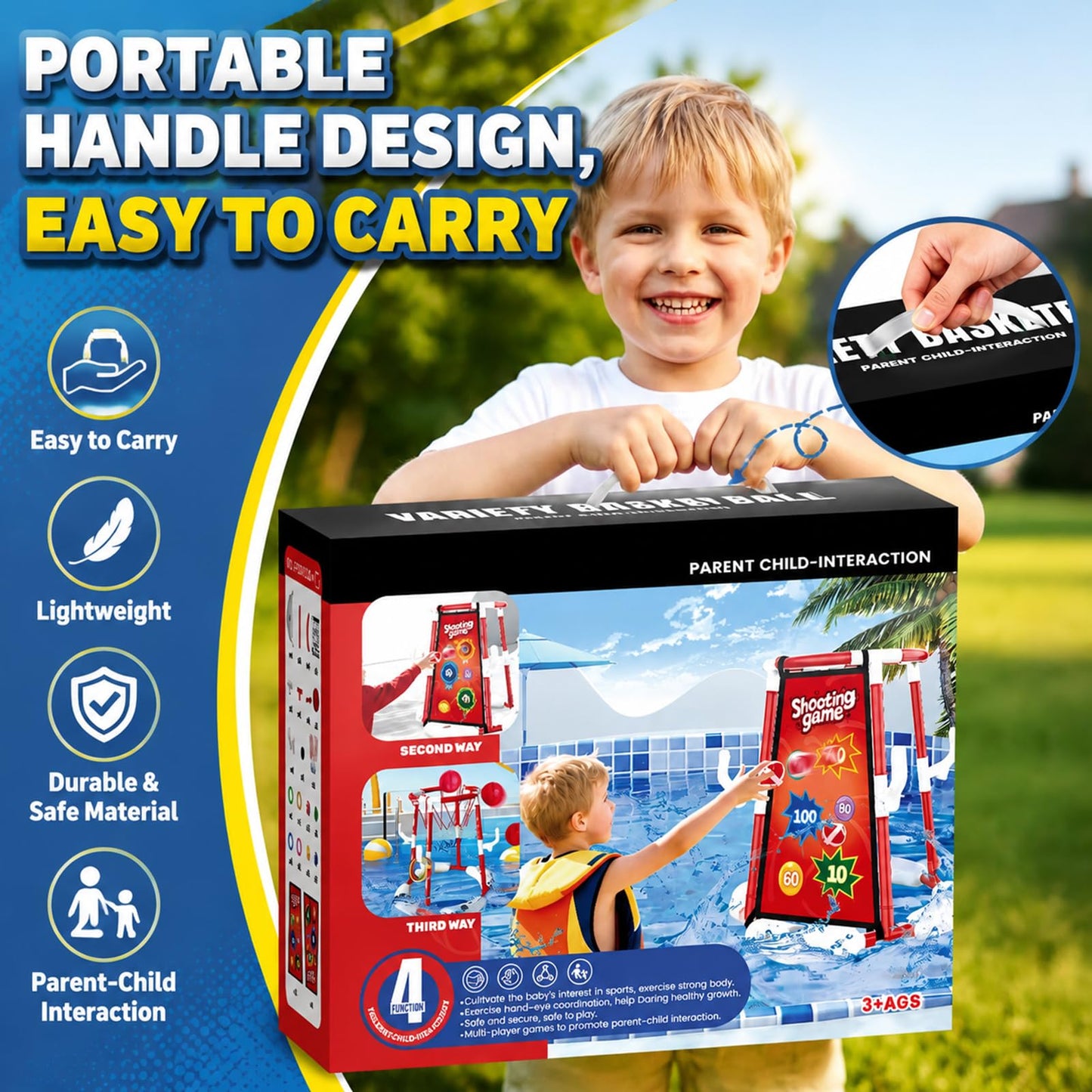 Water Basketball Hoop (red)