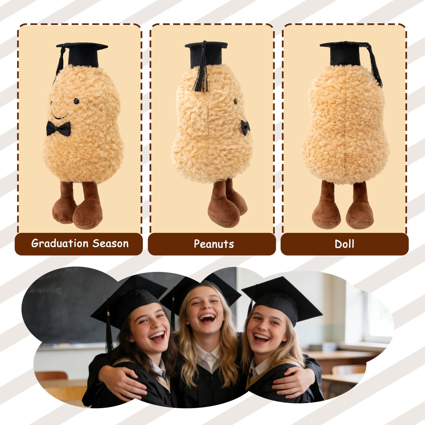 Graduation Souvenirs and Decorations—Suitable for Graduation Ceremonies and Parties (Khaki)