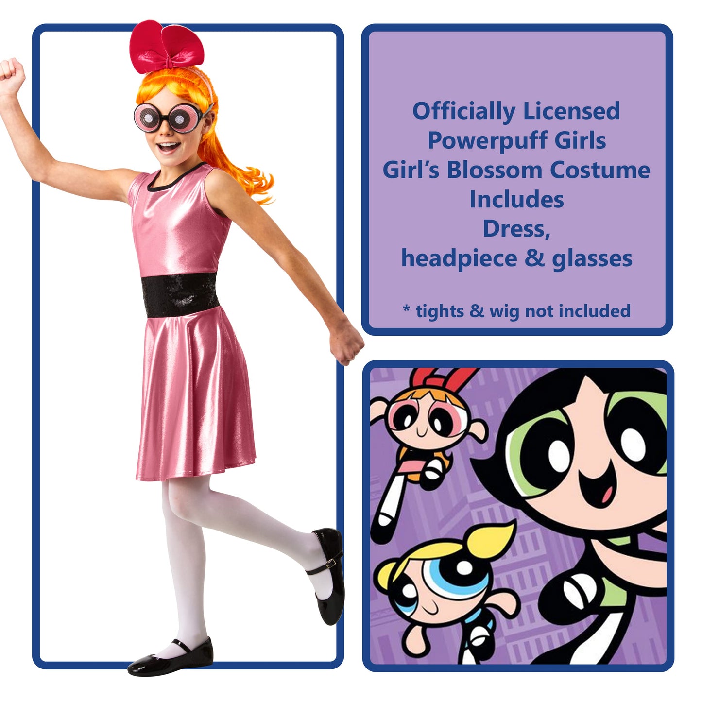 Powerpuff Girls: Blossom Costume for Kids by Rubies, Girl's Small