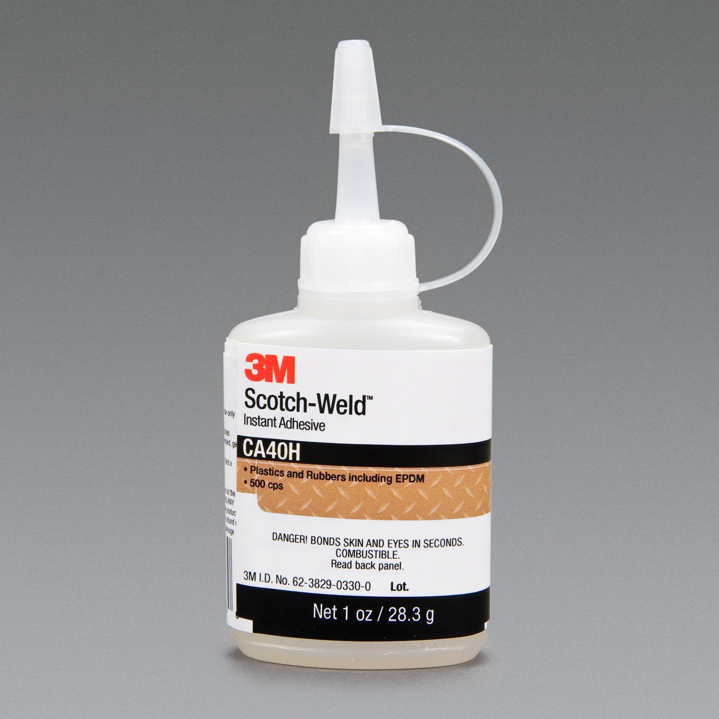 3M Scotch-Weld Instant Adhesive CA40H, Clear, 29.57 mL (1 fl oz), 1 Bottle - Strong, Fast-Acting Glue