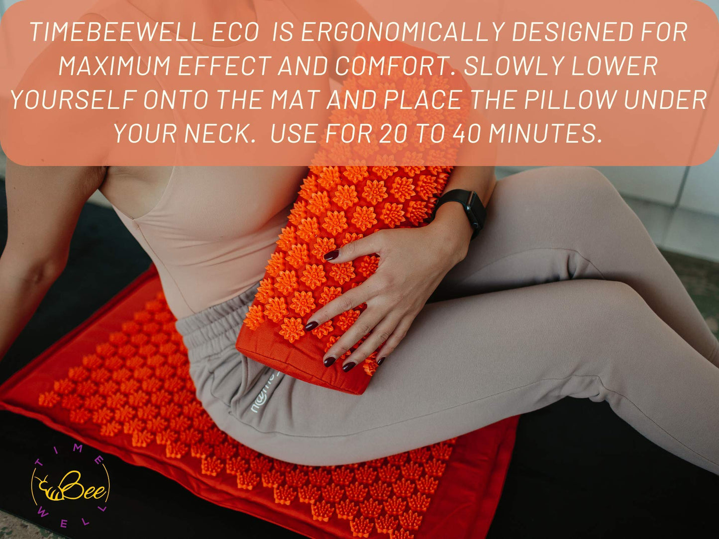 Acupressure Mat and Pillow Set | Acupuncture Mat for Back and Neck Pain Relief | Pranamat Inspired Accupressure Mats for Stress, Sciatic Pain, Feet Massage | Eco-Friendly Travel Bag Included