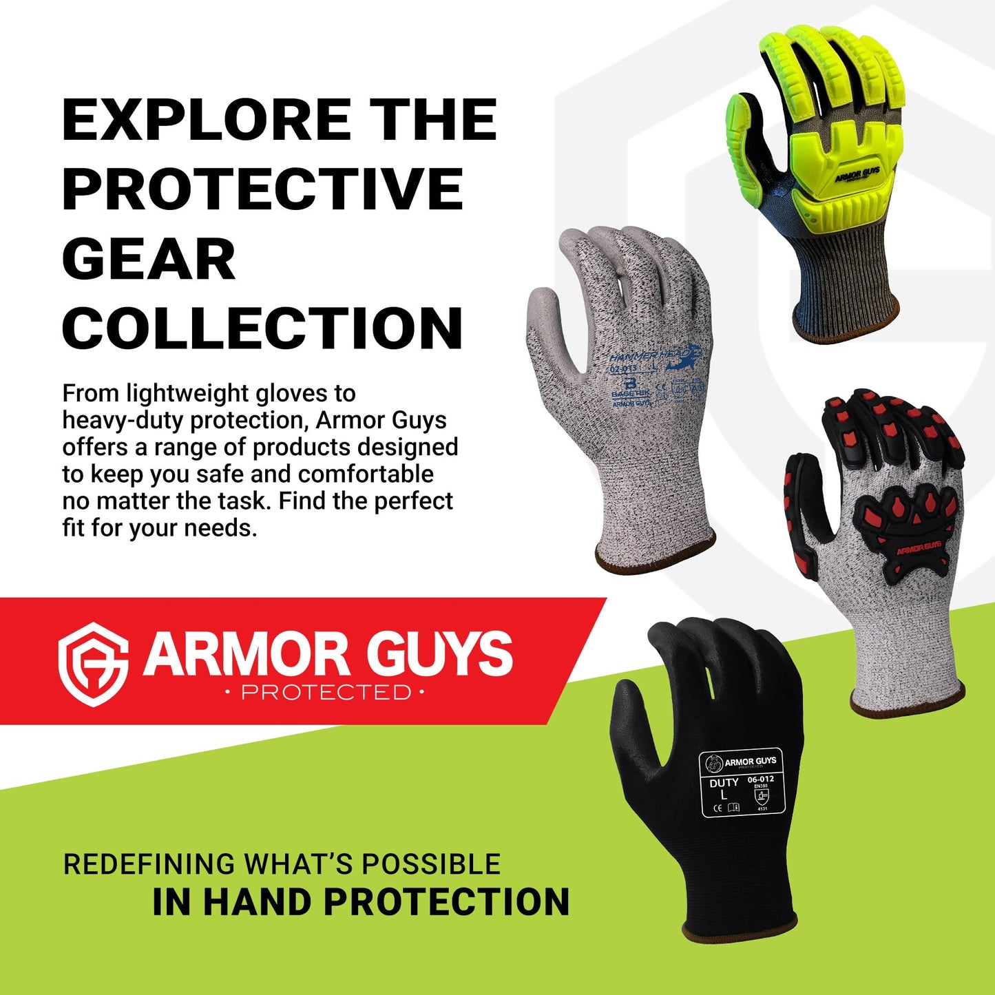 Armor Guys Kyorene Pro 00-840 A4 Cut Resistant Work Gloves - Graphene, Nitrile Grip, Durable, Breathable for Industrial Use - M, 12 Pairs