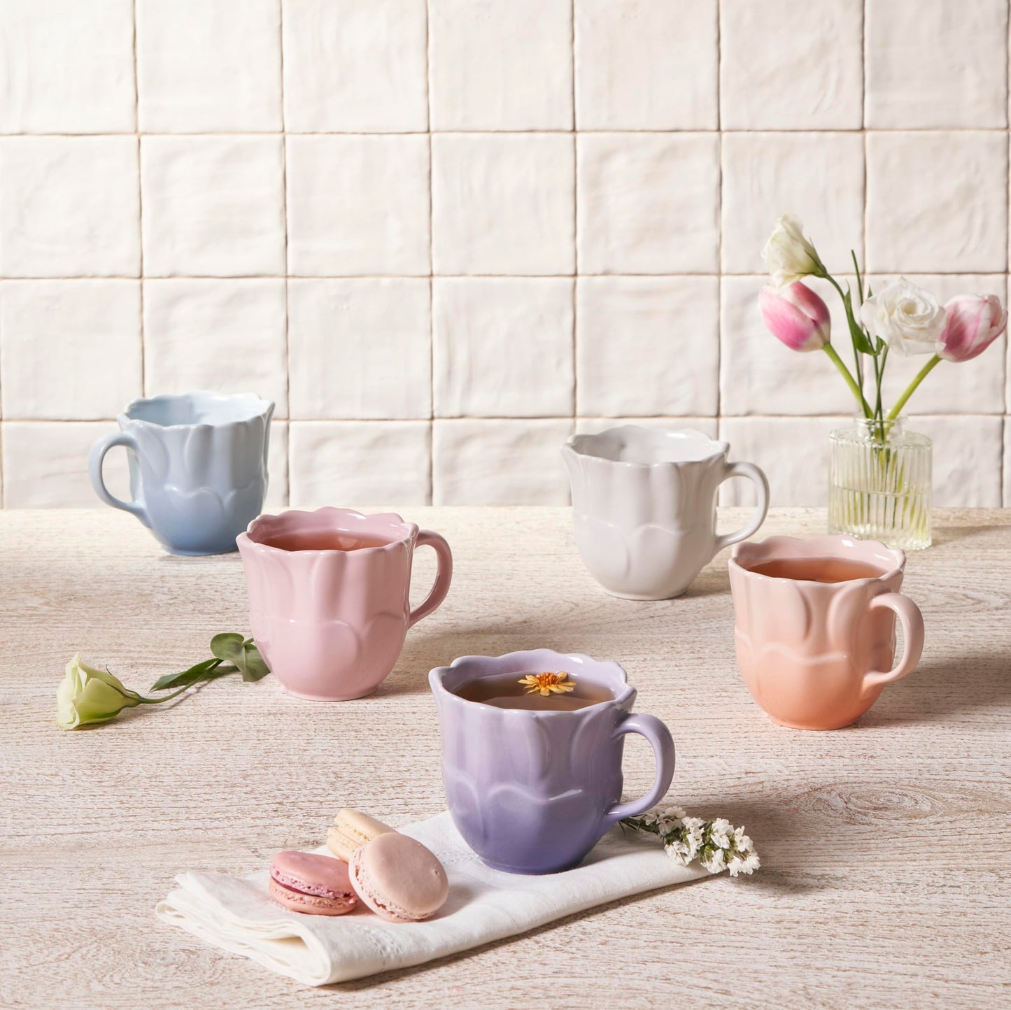 Le Creuset Stoneware Petal Mug, 11 oz., Provence