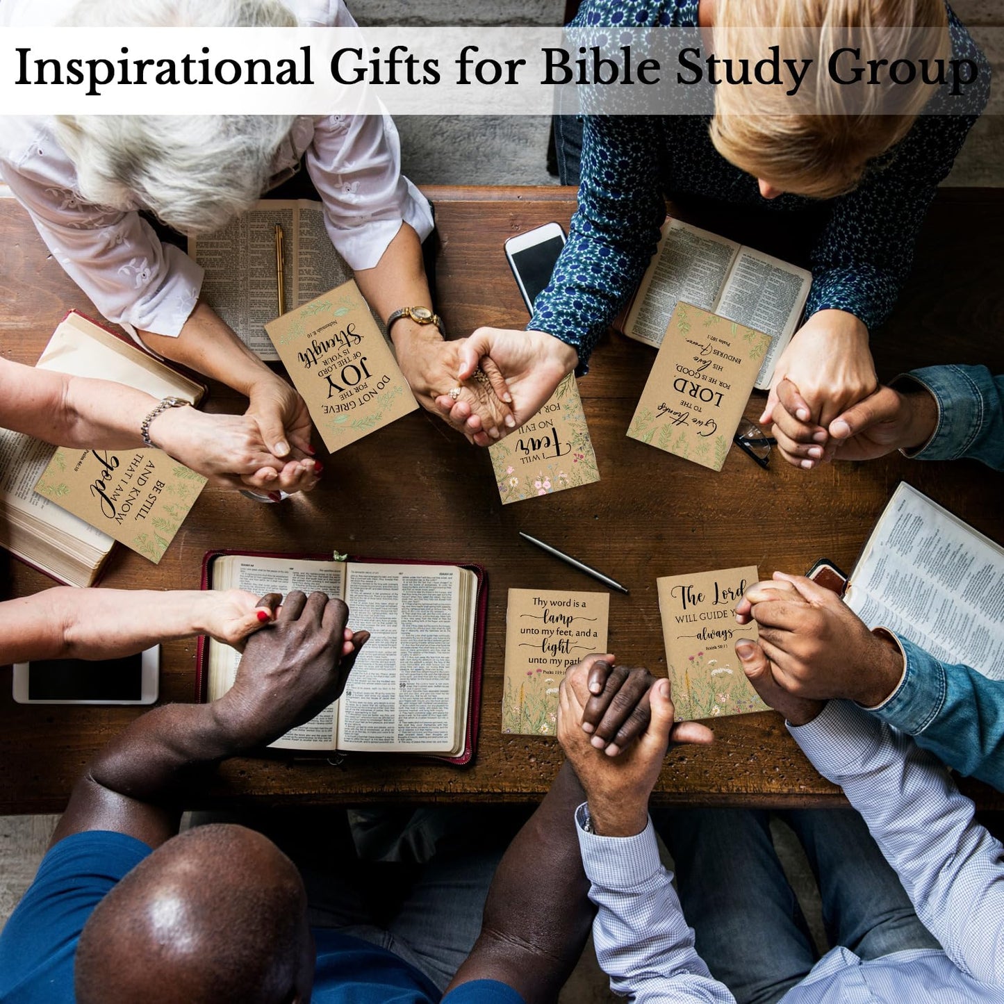 Ctosree 200 Pcs Bible Verse Prayer Journal Notebook for Women Christian Notepads Gifts Mini Inspirational Religious Note Pads for Father's Day Church Teacher Sunday School 3.15 x 5 Inch (Brown)