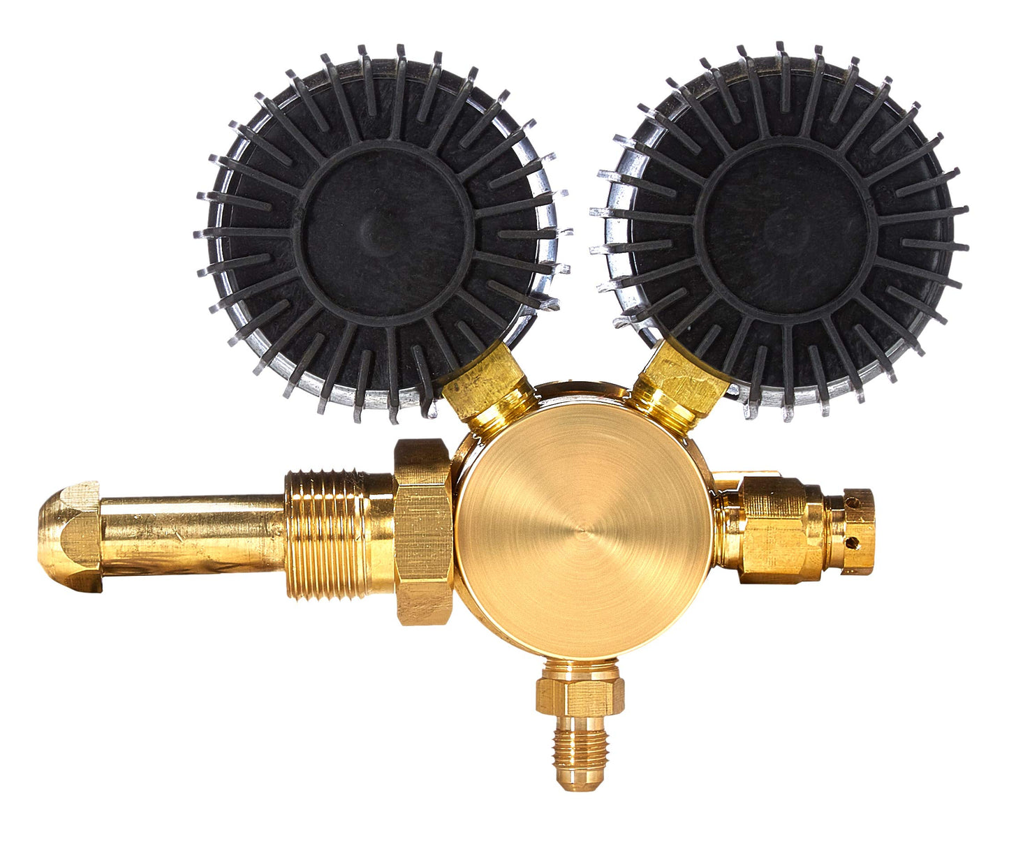 SPARC Premium Nitrogen Regulator For HVAC, Purge & More - 0-600PSI CGA 580 Inlet Inert Welding Gas Regulator - 1/4" SAE Flare Output LIFETIME USA Warranty