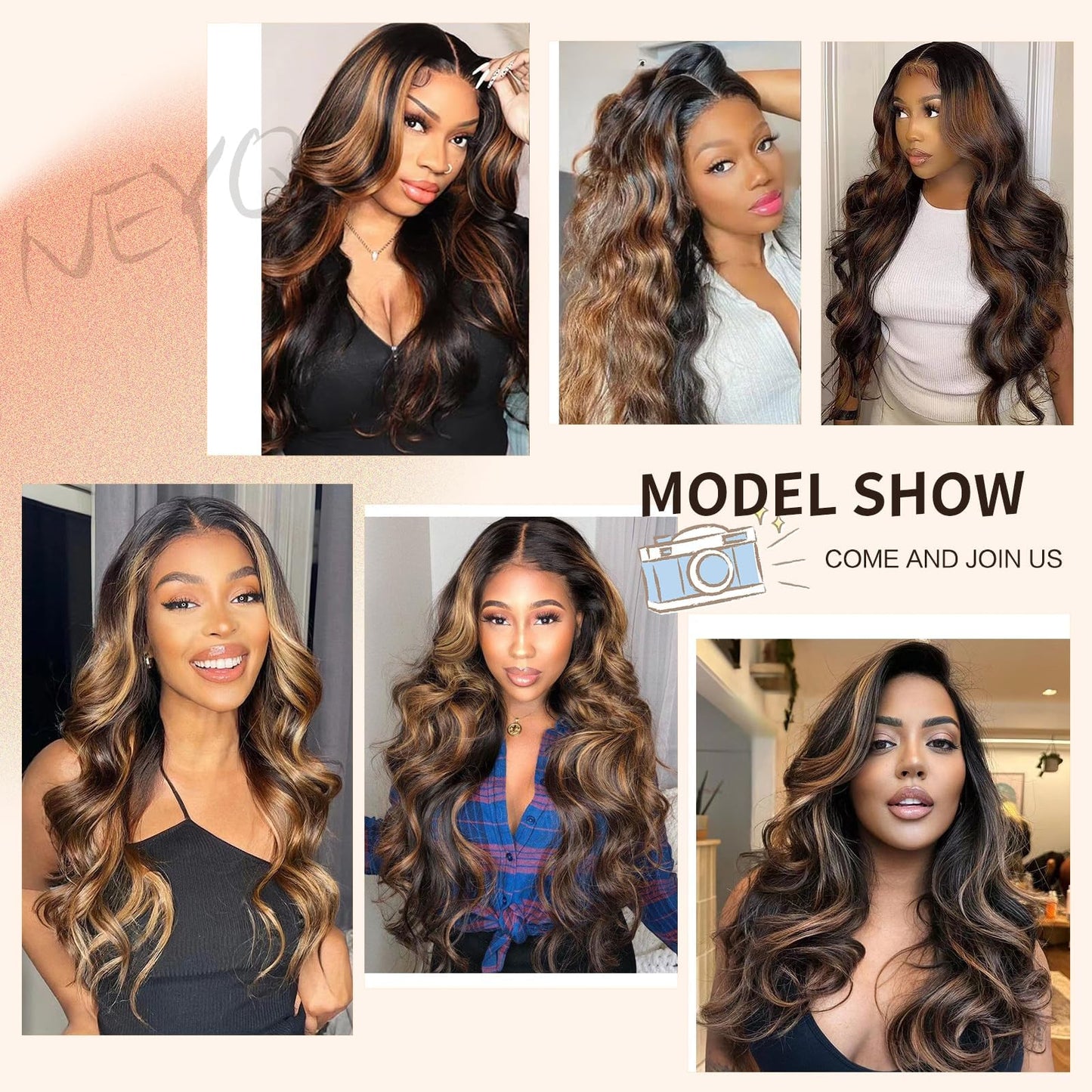 26 Inch Ombre Lace Front Wig Human Hair Pre Plucked With Baby Hair Highlight 13x6 Lace Front Wigs Human Hair 1B/30 Body Wave Colored Wigs 180% Density Brown Glueless HD Lace Frontal Wigs for Women