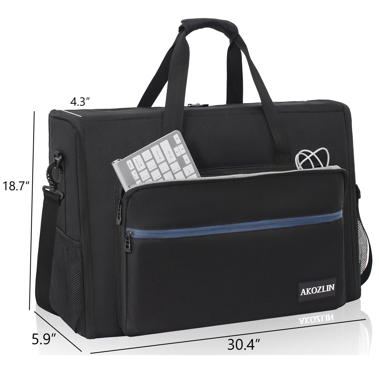 AKOZLIN LCD Screens/TVs(up to 2) Transport Tote Bag for 27" - 32" Displays Monitor Carrying Case (NOT FOR IMAC) With Shoulder Strap