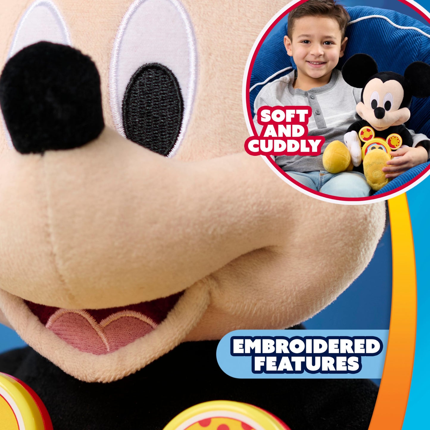 Mickey Mouse Oh Toodles Feature Plush, Kids Toys for Ages 3 Up, Gifts and Presents