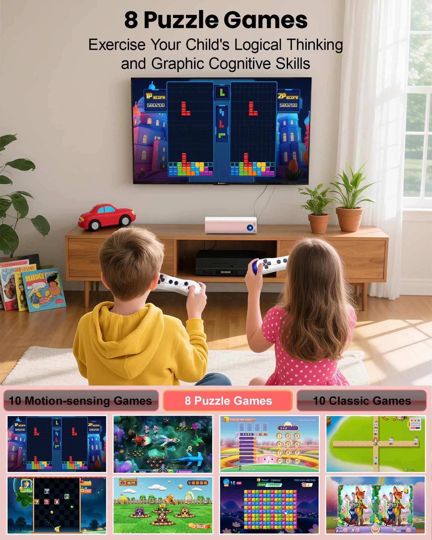 AR Motion Game Console: Indoor Entertainment System for Kids & Families - Great for Gaming Nights Parties and Playdates Birthday Gifts