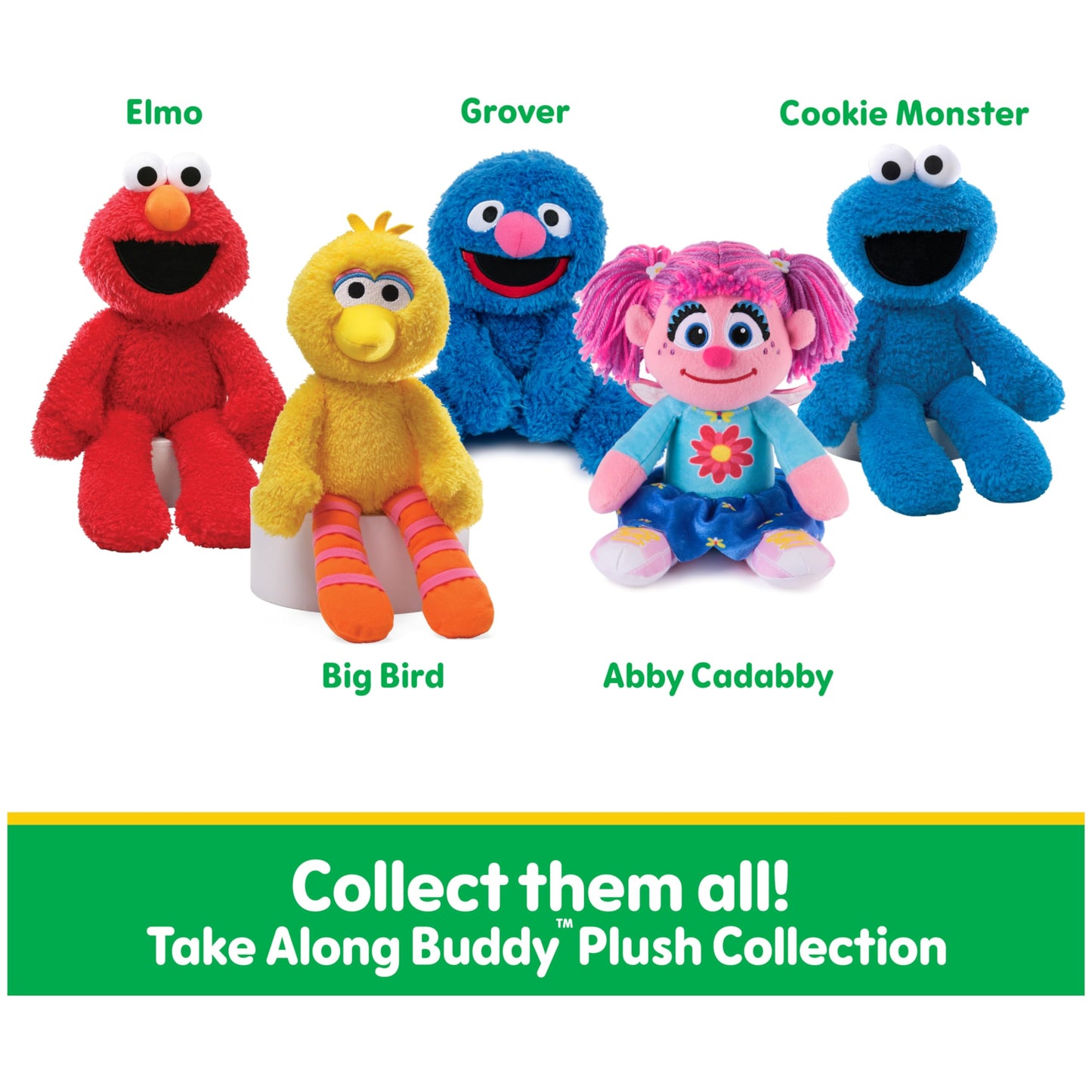 GUND Sesame Street Official Abby Cadabby Take Along Buddy Plush, Plush Muppet, Premium Plush Toy for Ages 1 & Up, Pink, 13”