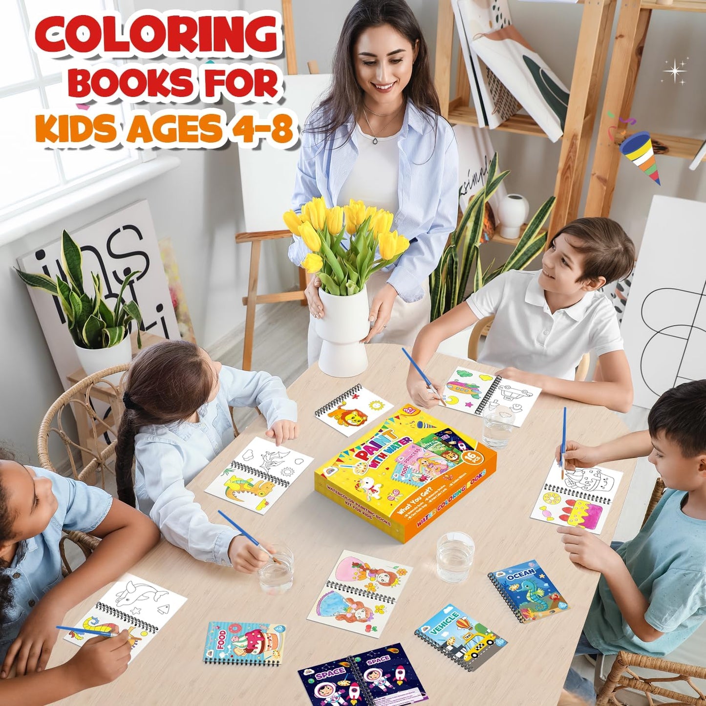 ZMLM 32 Water Coloring Books for Kids