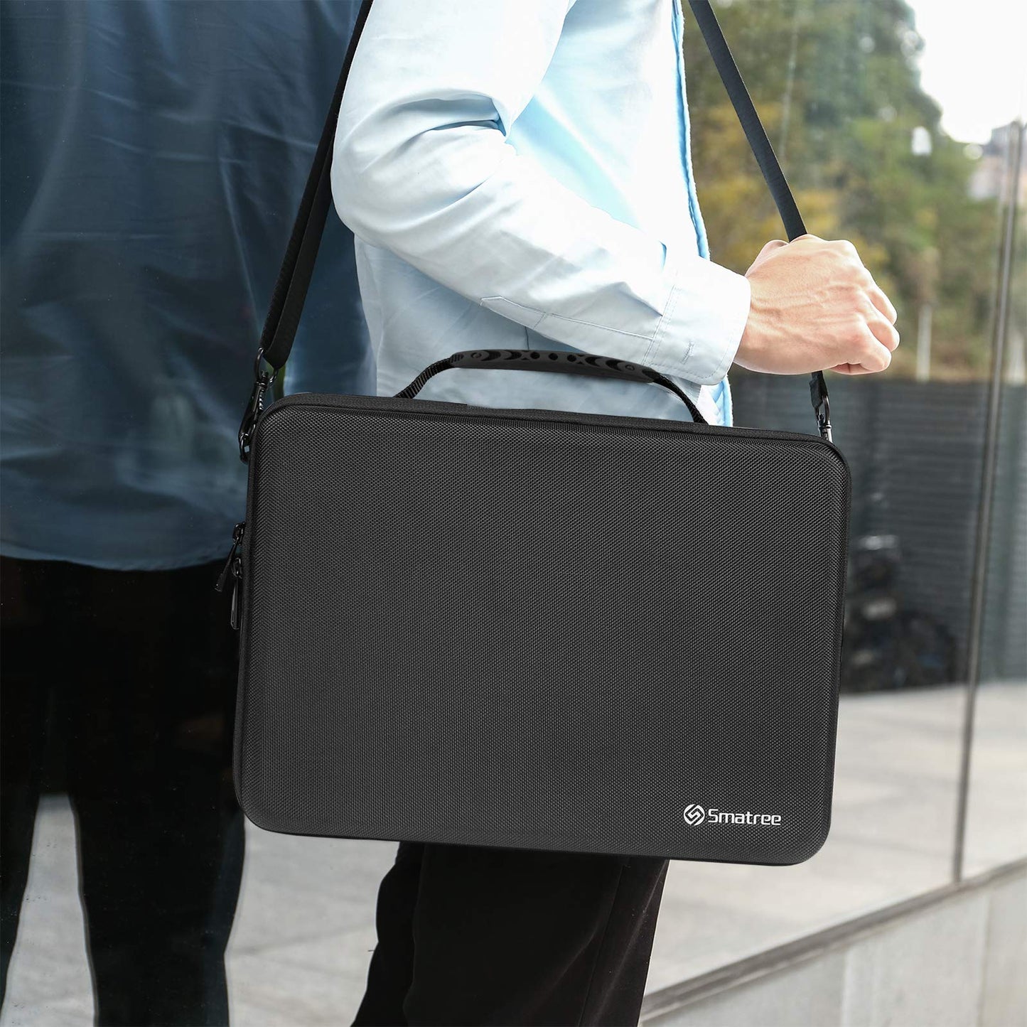 Smatree Hard Carrying Case Compatible for 14.2inch MacBook Pro M5 2025/2024 M4/2023 A2918, 13inch MacBook Air M4 2025/2024/2022 A3313, 13 inch iPad Pro M5 2025/iPad Air M3 2025/iPad Pro M4 2024, Black