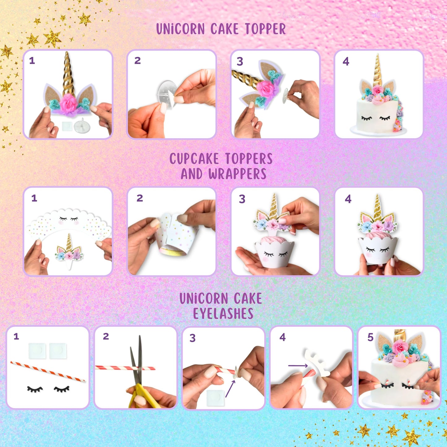 152 Pc Premium Unicorn Birthday Decorations Set for Girls – Complete Unicorn Party Decorations Supplies Kit with Plates, Cups, Napkins, Balloons, Banner, Headband – Magical Rainbow Party for Kids