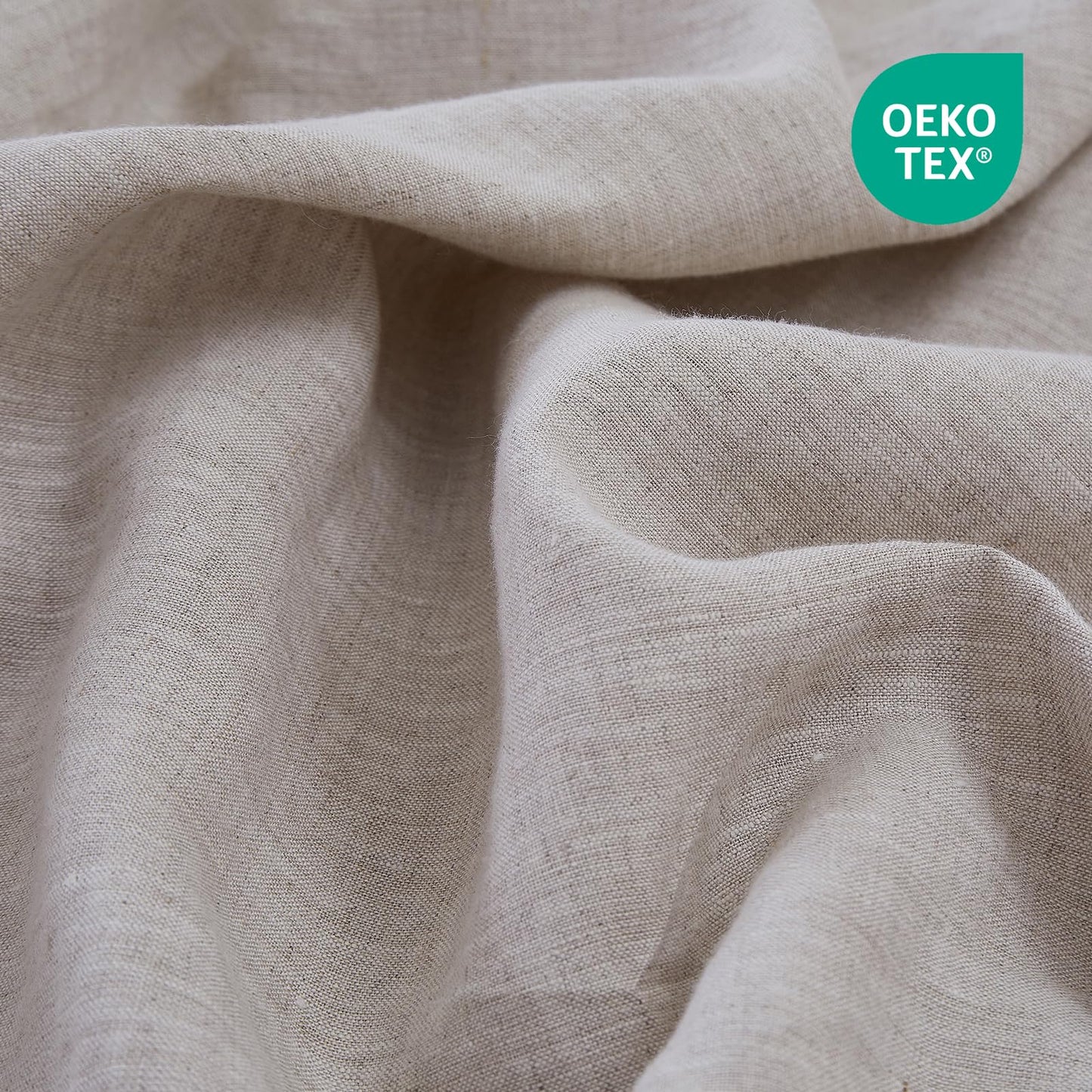 100% French Linen Pillowcase Set of 2, Breathable Envelope Closure Soft Linen Pillow Cover,Soft Luxury Hotel & Home Use, Gift