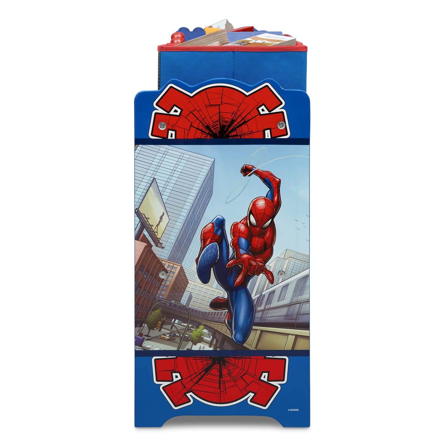 Marvel Spider-Man Deluxe 9 Bin Design and Store Toy Organizer by Delta Children, Greenguard Gold Certified