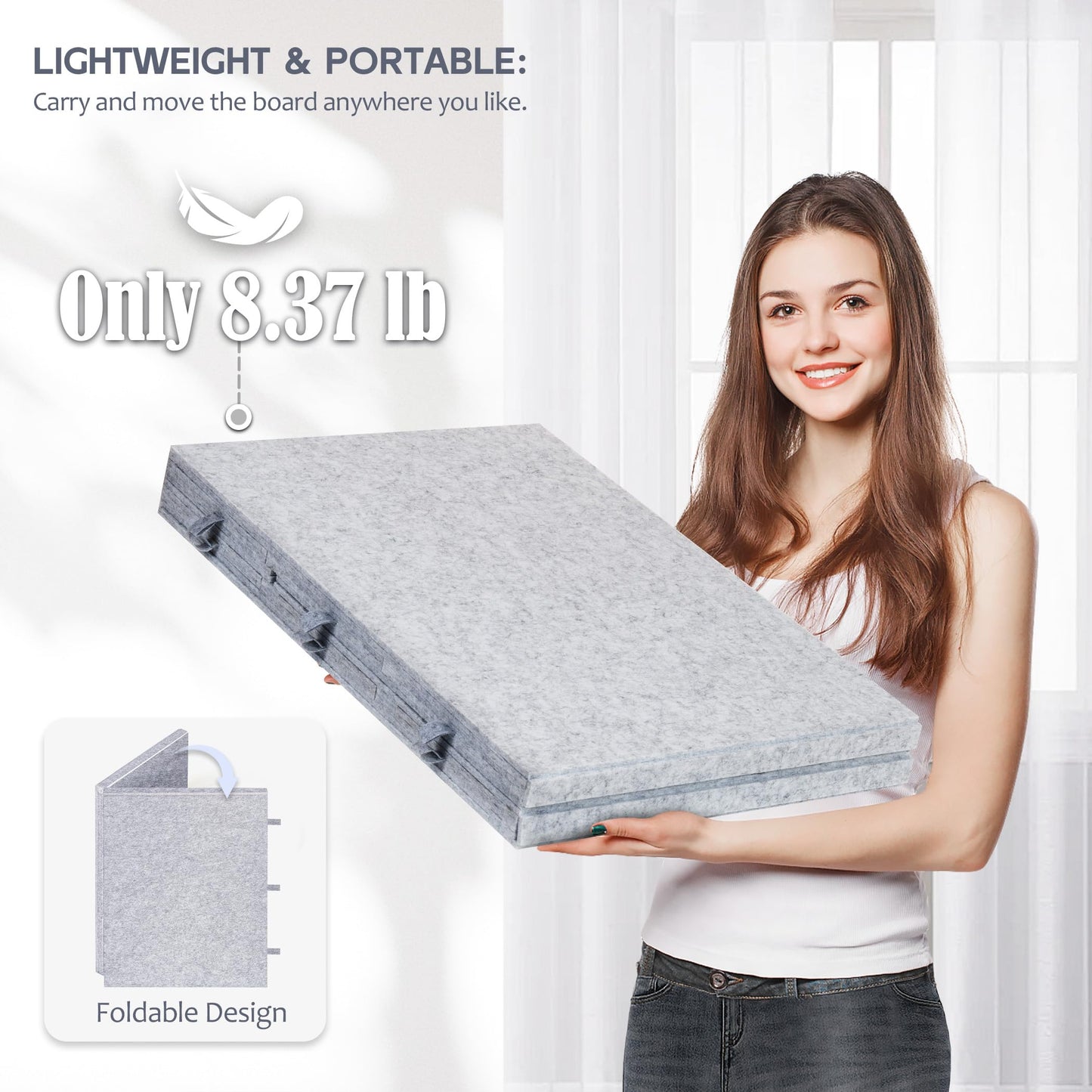 Lavievert 2000 Pieces Portable Jigsaw Puzzle Board with 6 Drawers & Trays, Tilting Jigsaw Table with 2-in-1 Puzzle Stand & Cover, Lightweight Puzzle Storage Saver with Easel- Light Gray