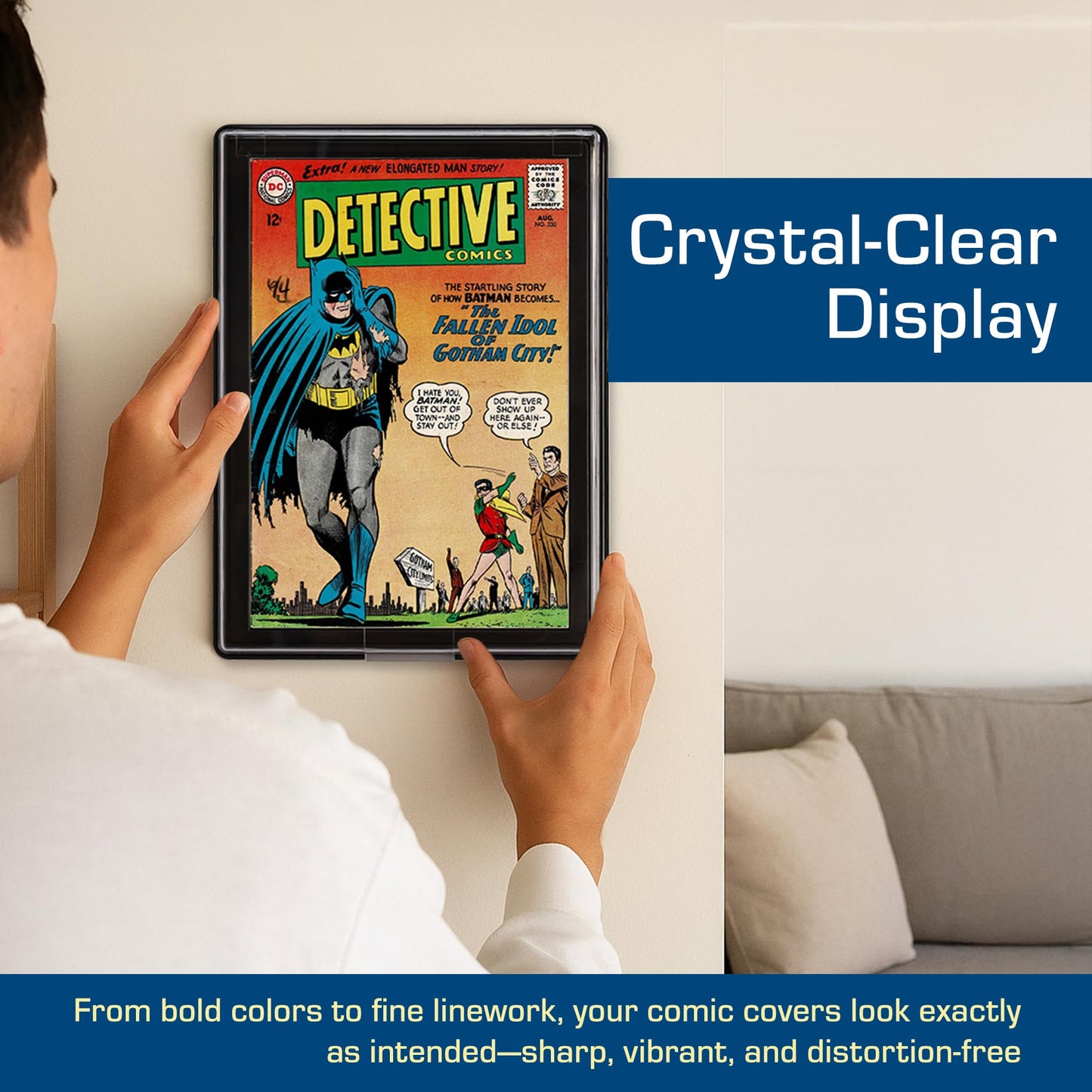 BCW Comic Book Showcase Frame- 5 Pack | Current/Modern Age Comic Book Display Frame | Comic Book Showcase Display Case | Comic Book Holder Picture Frame | Comic Book Frames for Wall