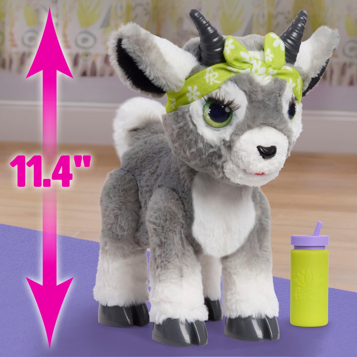 FurReal Daisy the Yoga Goat, Kids Toys for Ages 4 Up, Gifts and Presents