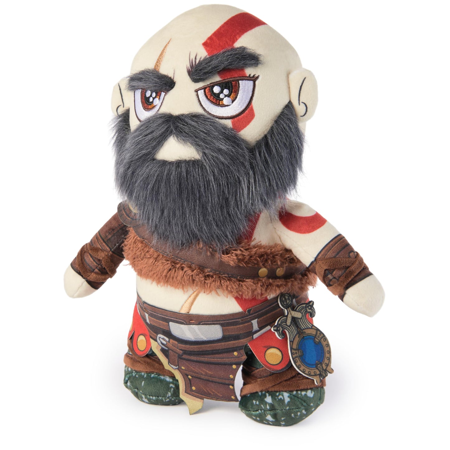 PlayStation, God of War Ragnarok, Premium 10-Inch Kratos Collector Grade Plush Toy, Cute Plushies and Kids Toys for PS5 Fans of All Ages