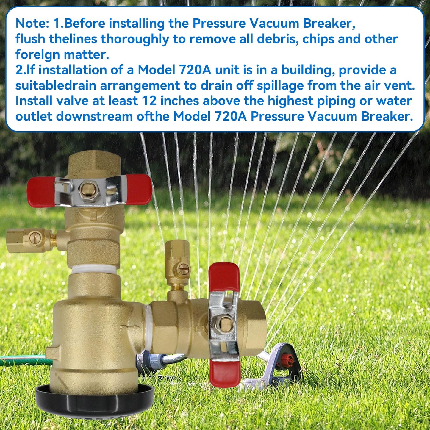 720A-1" 720A Pressure Vacuum Breaker Assembly for Water Lines (1" Valve Assembly)