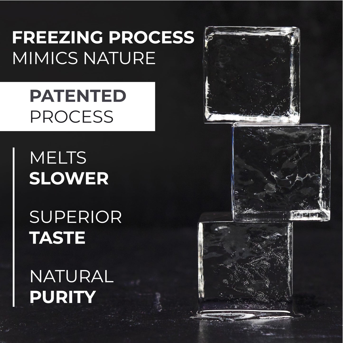 True Cubes Crystal Clear Ice Cube Maker, 4 Large 2"x2"x2" Ice Cubes for Cocktails and Drinks, Silicone Mold for Pure, Bartender-Quality Ice - Great for Hosting and Entertaining, Whiskey Gifts for Men