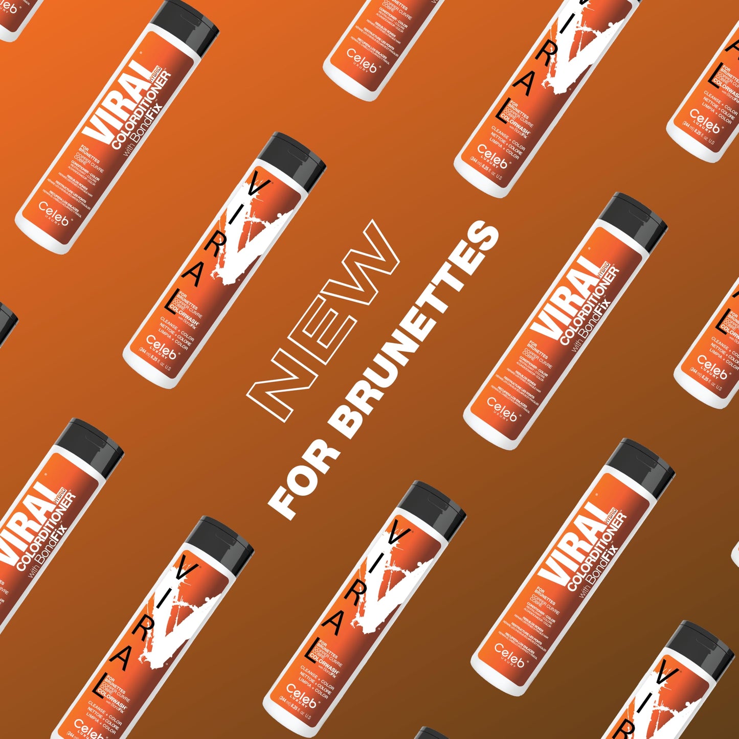 Celeb Luxury Copper Hair Color Depositing Colorwash Shampoo for Brunettes, Maintains & Refreshes Auburn Hair Color