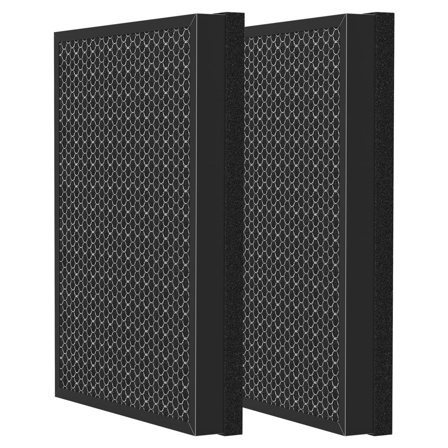 400 Air Purifier Replacement Filter True HP-14 HEPA Filter Compatible with Puro 400 Air Purifier, 3-in-1 HEPA with Activated Carbon Filter Attach 99.97% of Pet Dander, Smoke, Pollen, 2 Pack