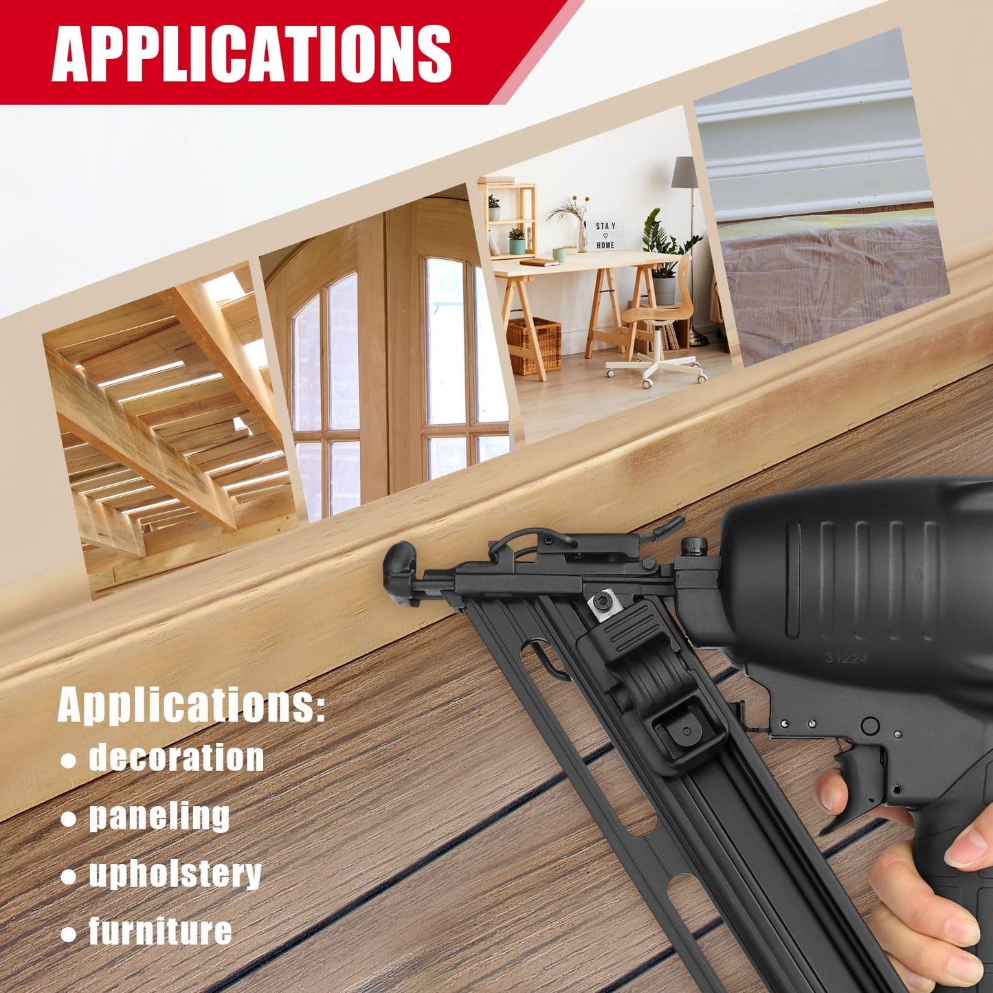 3PLUS HDA1564SP 15 Gauge Angled Finish Nailer