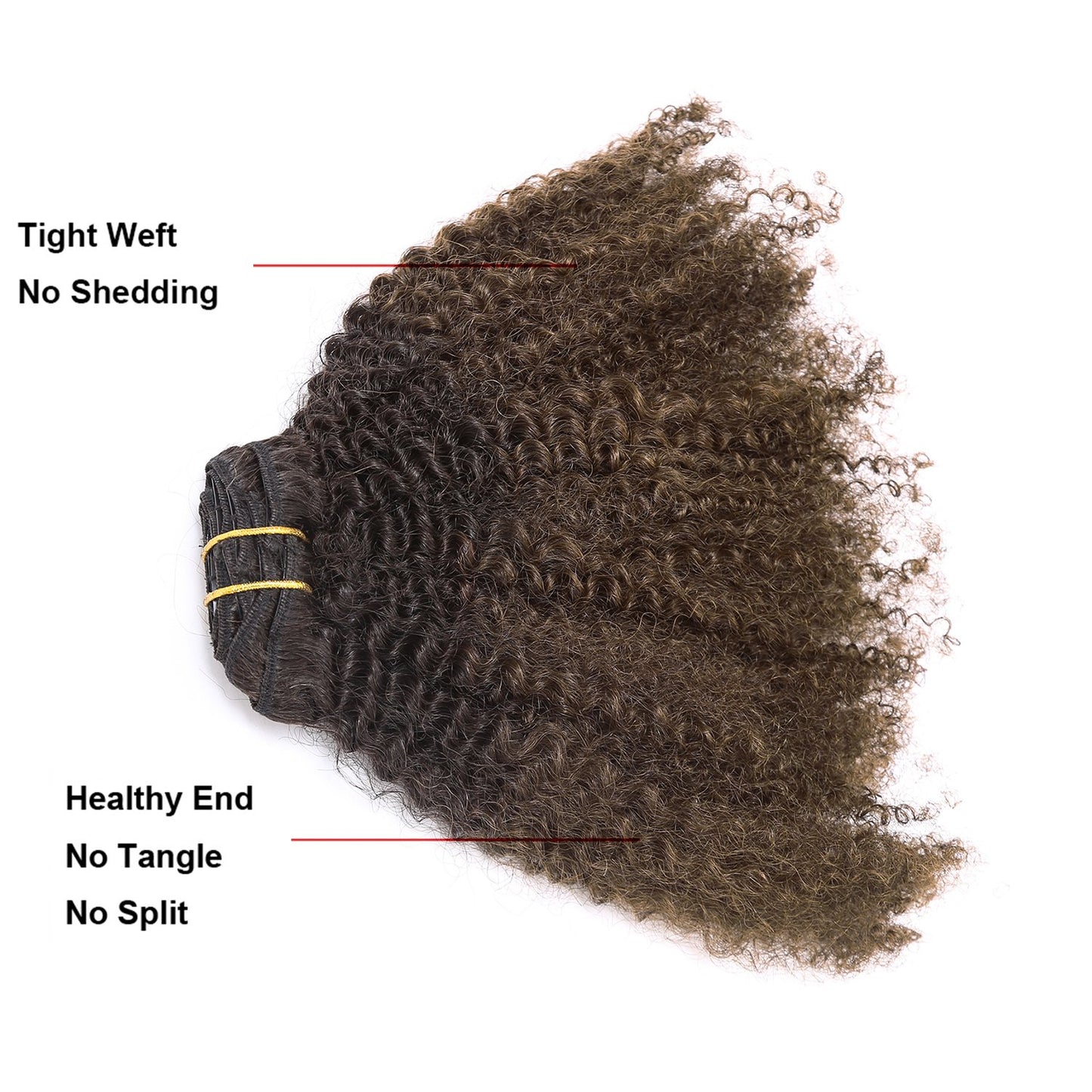 Lacer Hair Curly Clip in Real Remy Human Hair Extensions Afro Kinky Curly Clip ins 4B 4C Natural Black Hair Extensions with 17 Clips 120G Full Head,10 inch,T#1B/4 AC