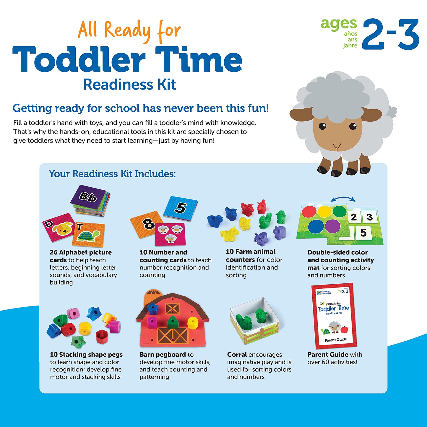 Learning Resources LER3483 All Ready for Toddler Time Activity Set
