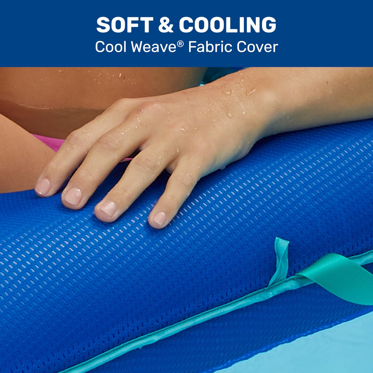Aqua Campania Ultimate 2-in-1 Pool Float Lounge – Extra Large – Inflatable Pool Floats for Adults with Adjustable Backrest & Cupholder Caddy – Navy Hibiscus