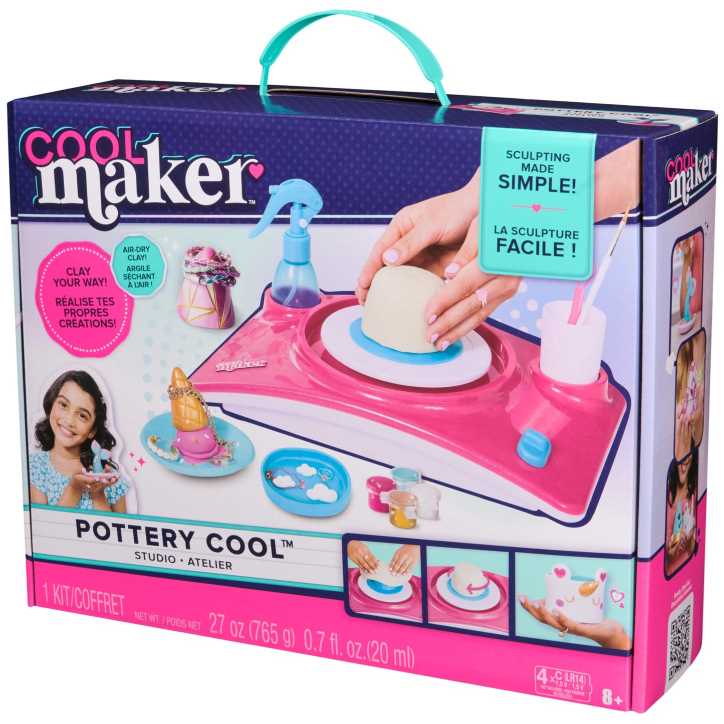 Cool Maker - Pottery Studio, Clay Pottery Wheel Craft Kit for Kids Age 6 and Up (Edition May Vary)