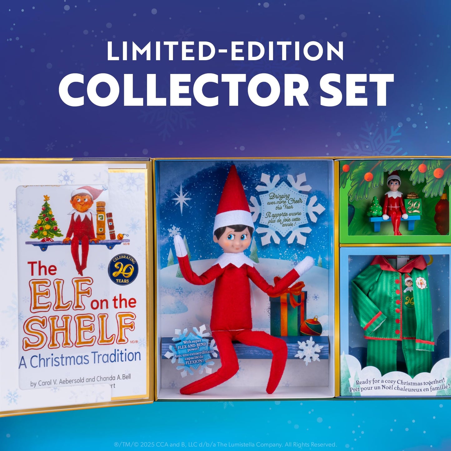 The Elf on the Shelf Boy Blue Eyes 20th Anniversary Box Set
