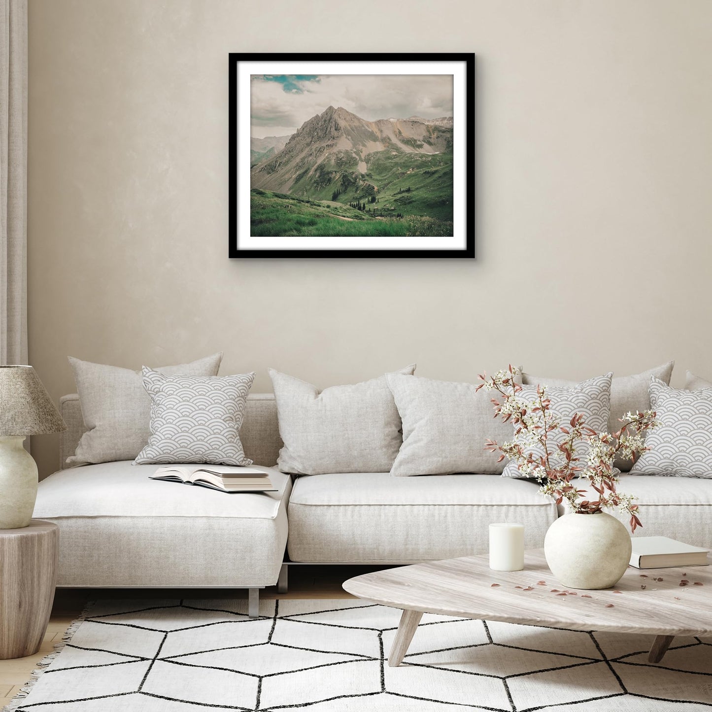 Americanflat 28x34 Poster Frame - Black Engineered Wood with Polished Plexiglass - Wide Picture Frame for Vertical or Horizontal Wall Display - Epic Collection - Black
