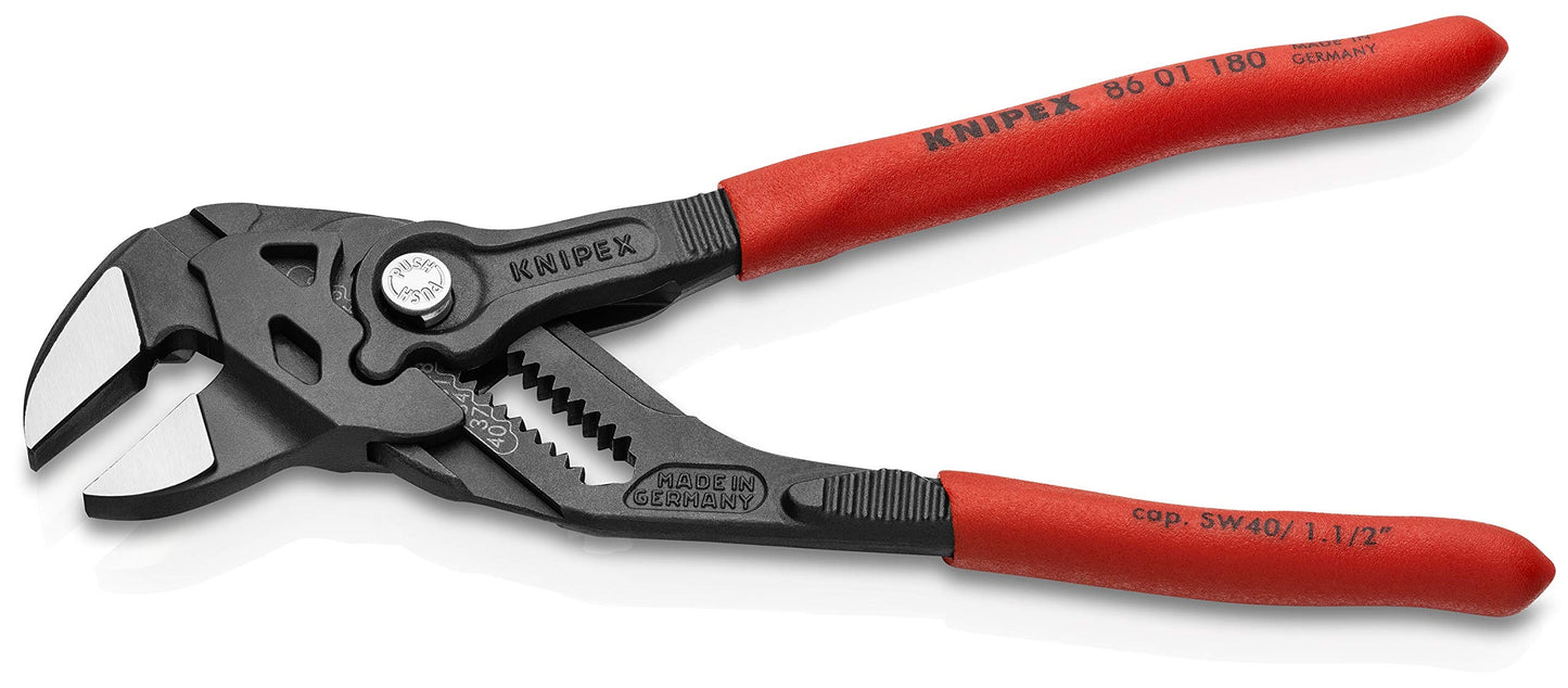 KNIPEX Tools - Pliers Wrench, Black Finish (8601180), 7 1/4-Inch, Black Finish