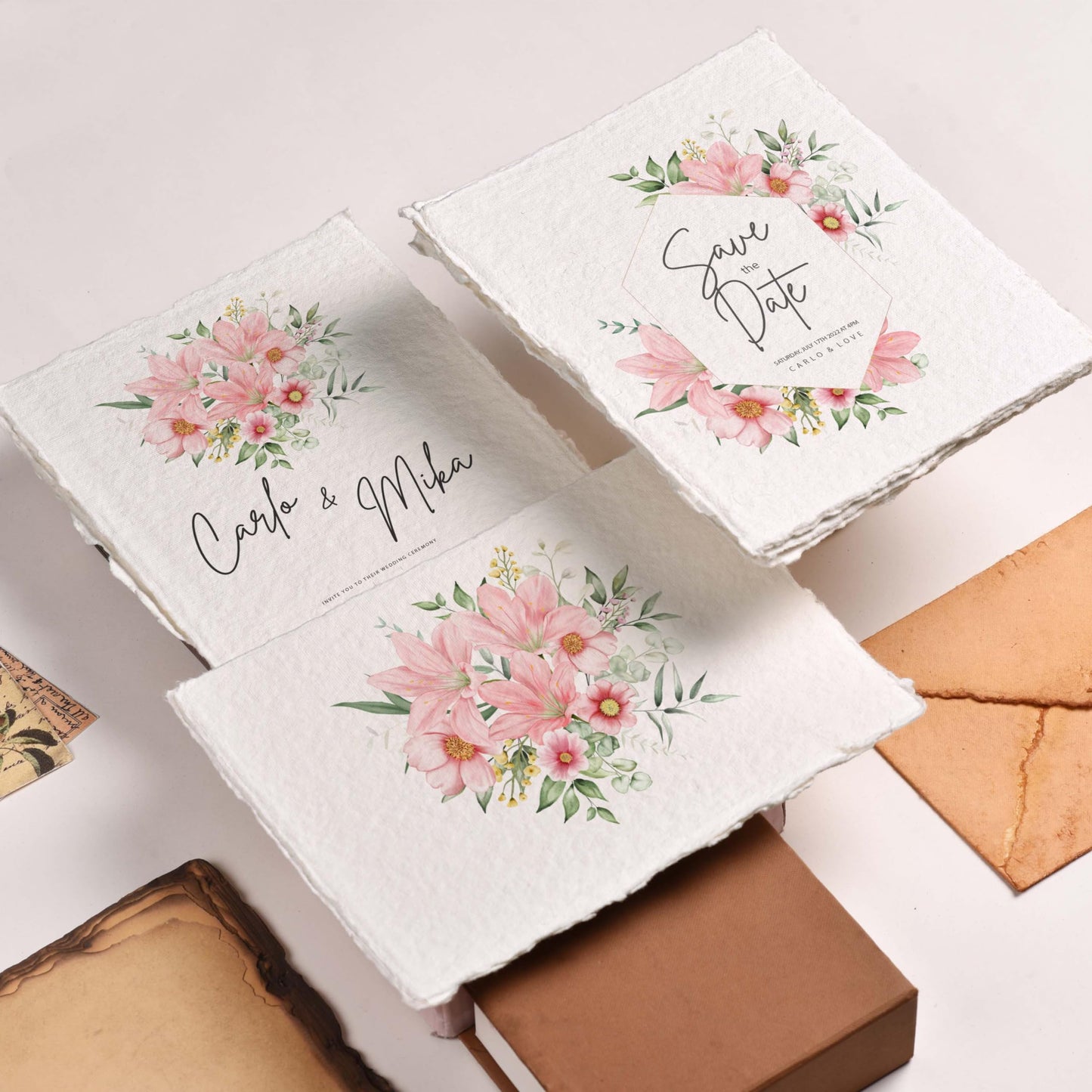 LEATHER VILLAGE Watercolor Paper, 140lb(300gsm), 11.7x7.5 Inches, 25 Sheets, Handmade Deckle Edge Paper, Textured, Mixed Media, Cold Press Pad for Calligraphy, Sketching, Crafts and Painting