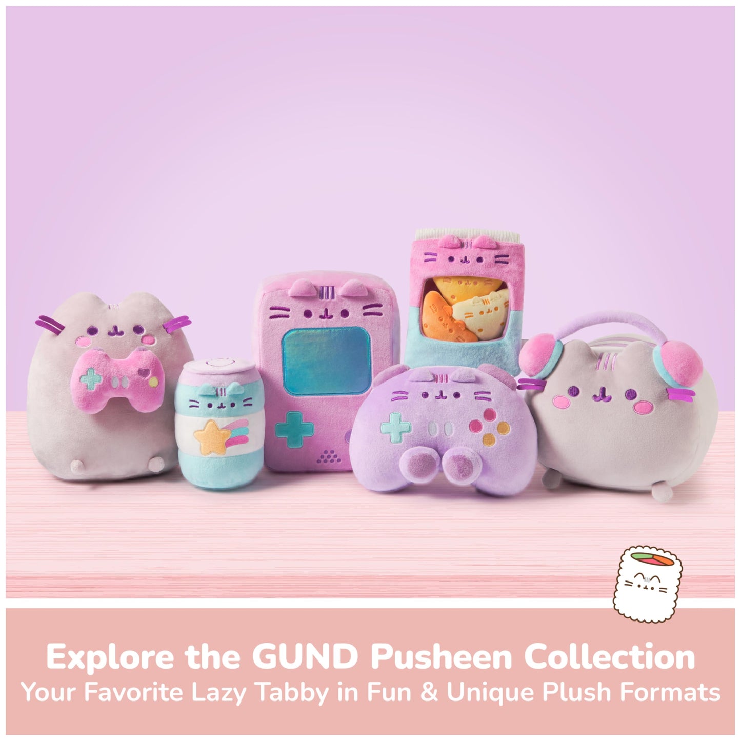 GUND Pusheen Bento Gyoza Plush, Dumpling Squishy Toy, Collectible Plush Toy, Food Plushies, Stuffed Animal for Ages 8 and Up, 11”