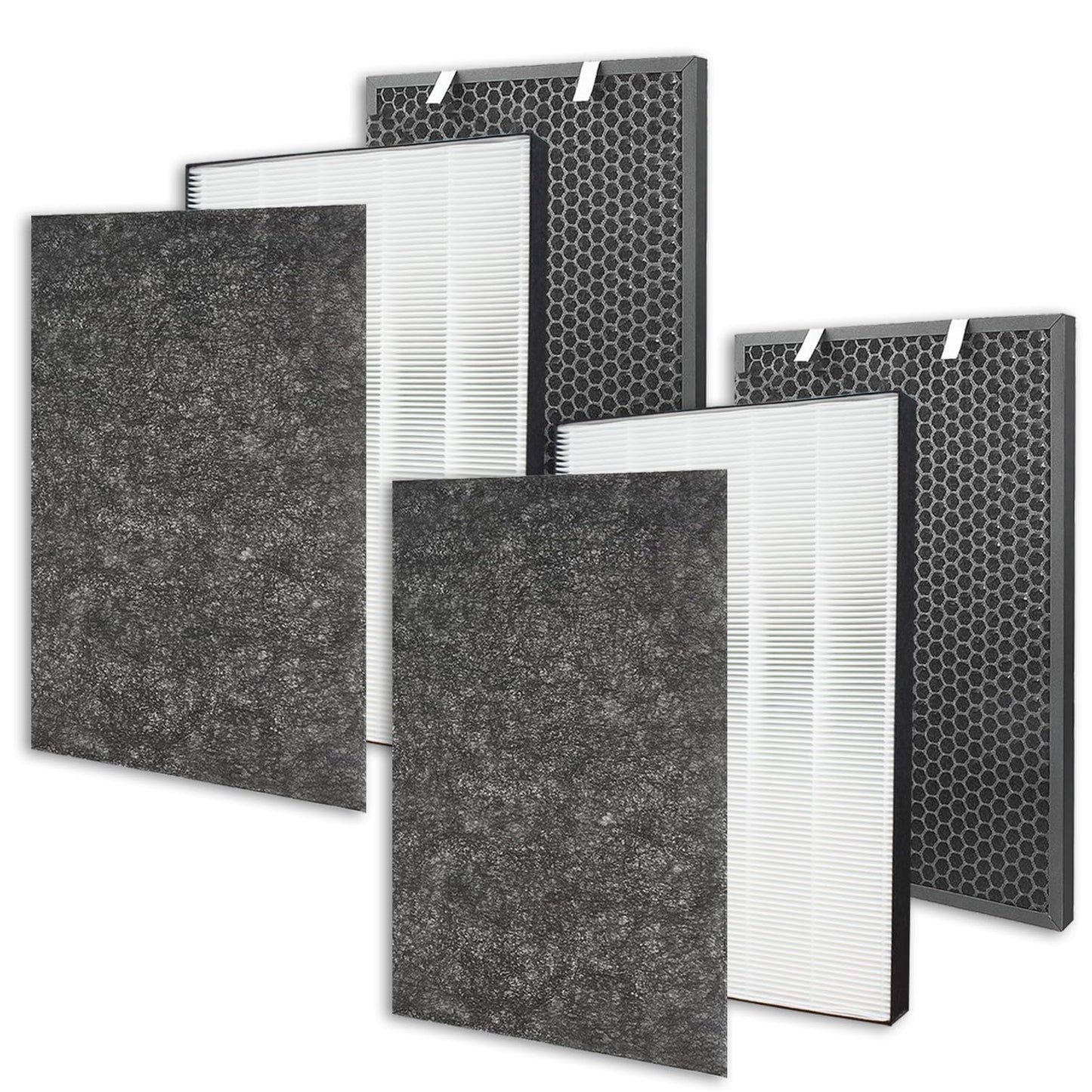 2 Packs Air220 Air320 Replacement Filter Compatible with Bissell Air220 Air320 2768A 2609A Air Purifier - Including Air Filters + Pre-Filters & Activated Carbon Filters - Compare to# 2677 2678 2804