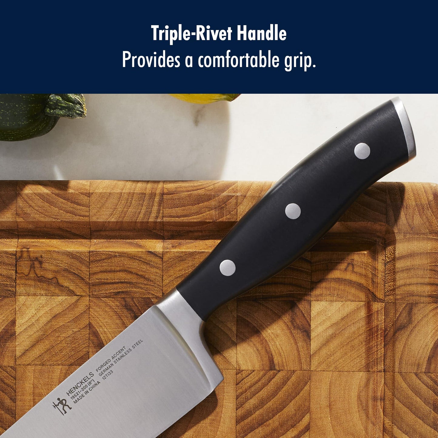 Henckels Forged Accent 8-inch Chef's Knife, Black