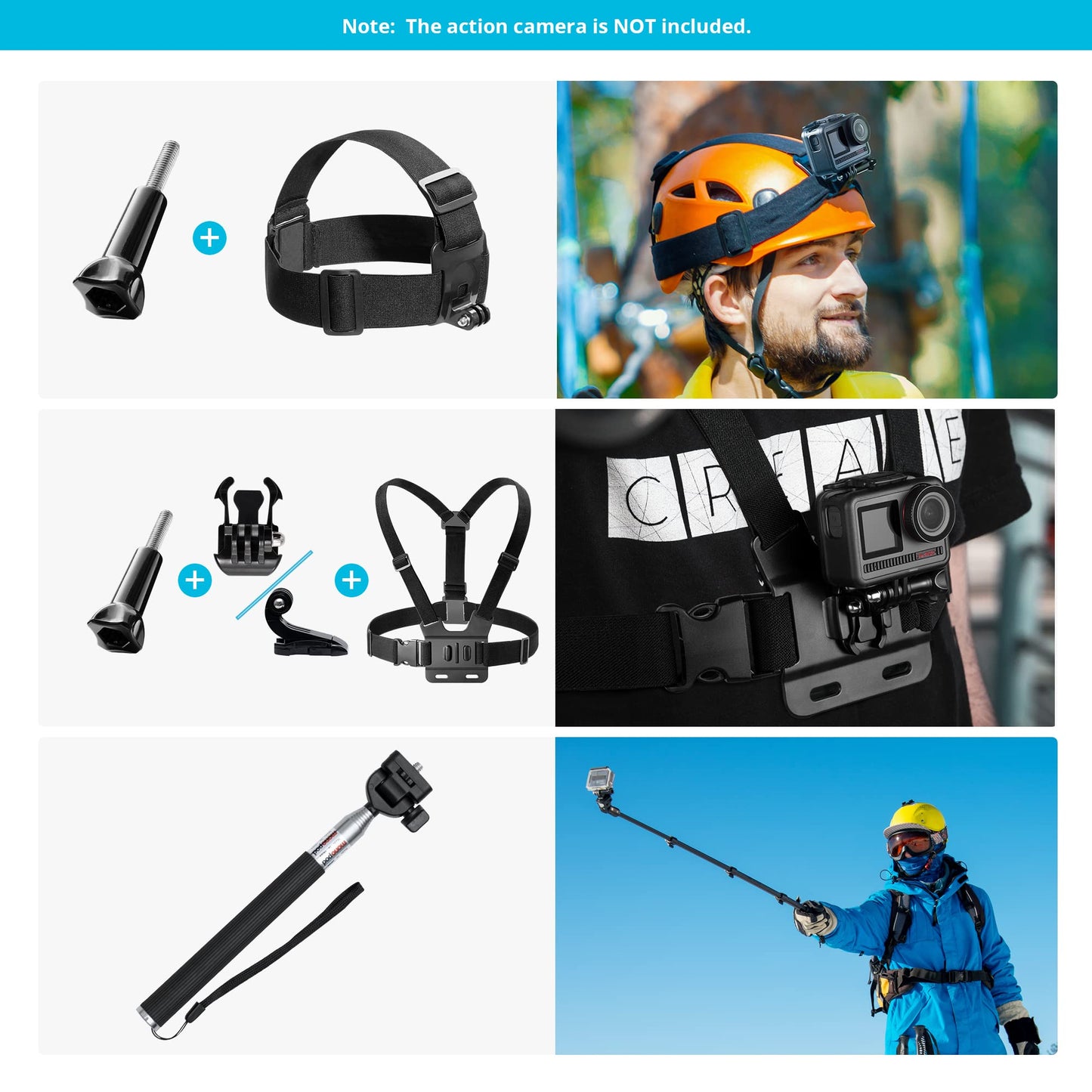 AKASO 60 in 1 Action Camera Accessories Kit Compatible with EK7000/EK7000 Pro/Brave 4/Brave 4 pro/Brave 7 LE/Brave 7/Brave 8/V50X/V50 Pro/V50 Elite/GoPro Hero 11 10 9 8 7/ DJI/Apexcam Action Cameras