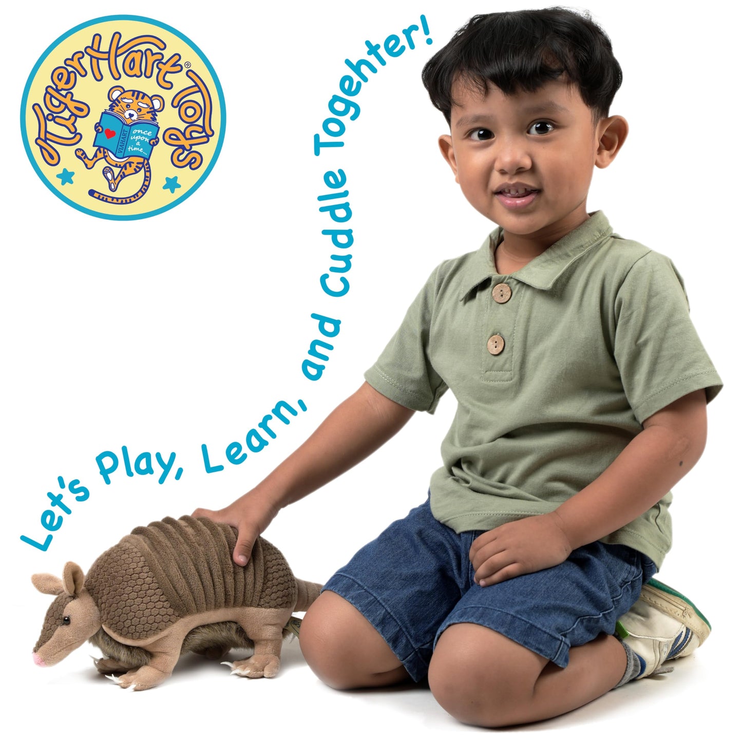 TigerHart Mike The Armadillo - 9 Inch (Tail Measurement not Included!) Stuffed Animal Plush