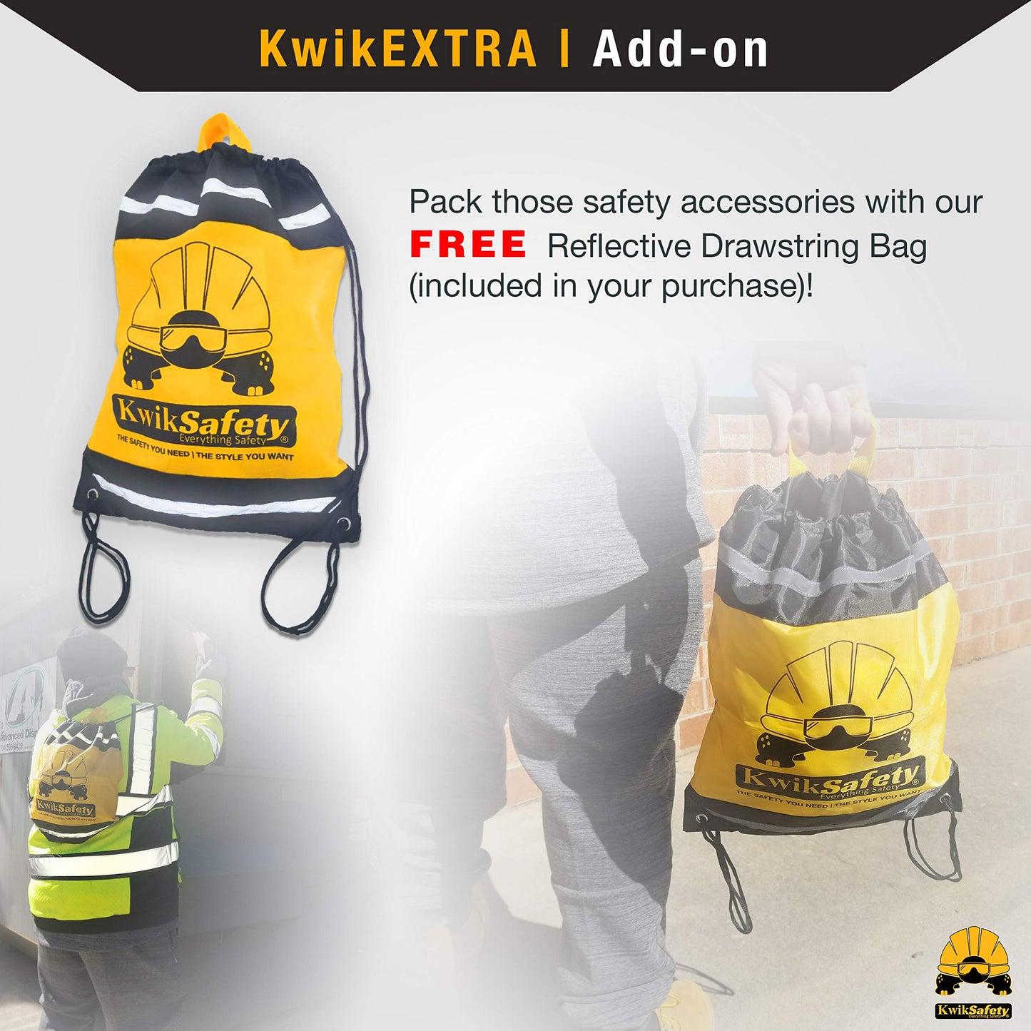 KwikSafety SCORPION Safety Harness | Full Body Fall Protection Harness w/Attached 6ft Tubular Lanyard | Construction Fall Arrest System | ANSI OSHA Certified PPE