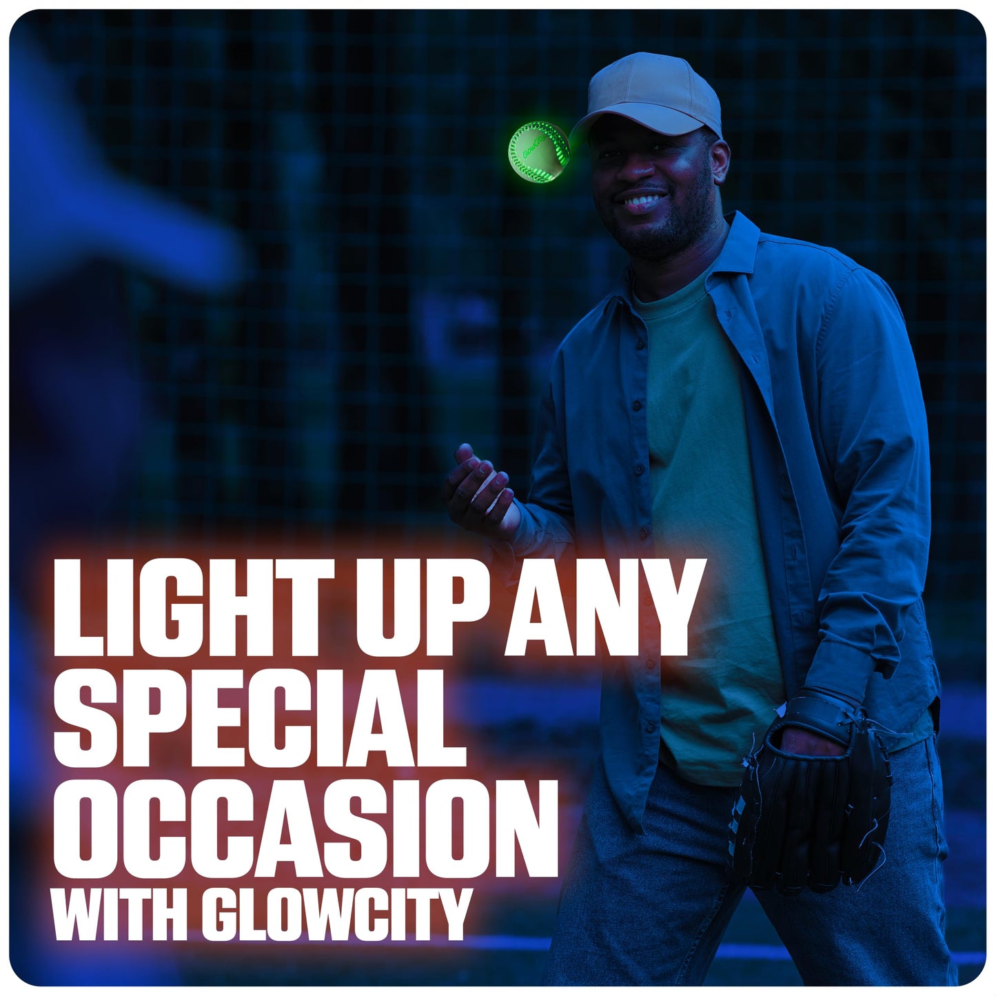 GlowCity Light up Baseball - Leather