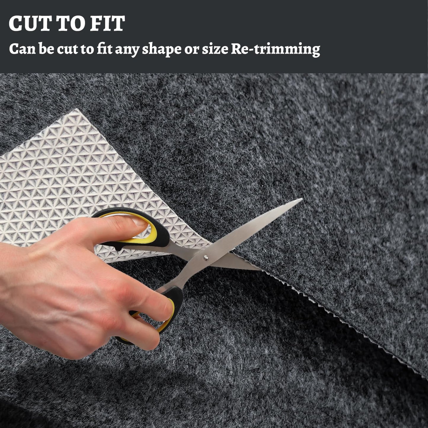 100% Waterproof Rug pad, 8x10 ft Area Rug Non-Slip Rug Pads, Carpet Pads for All Floors and finishes, Felt pad for Hardwood Floors, Keep Carpets in Place Soft and Secure