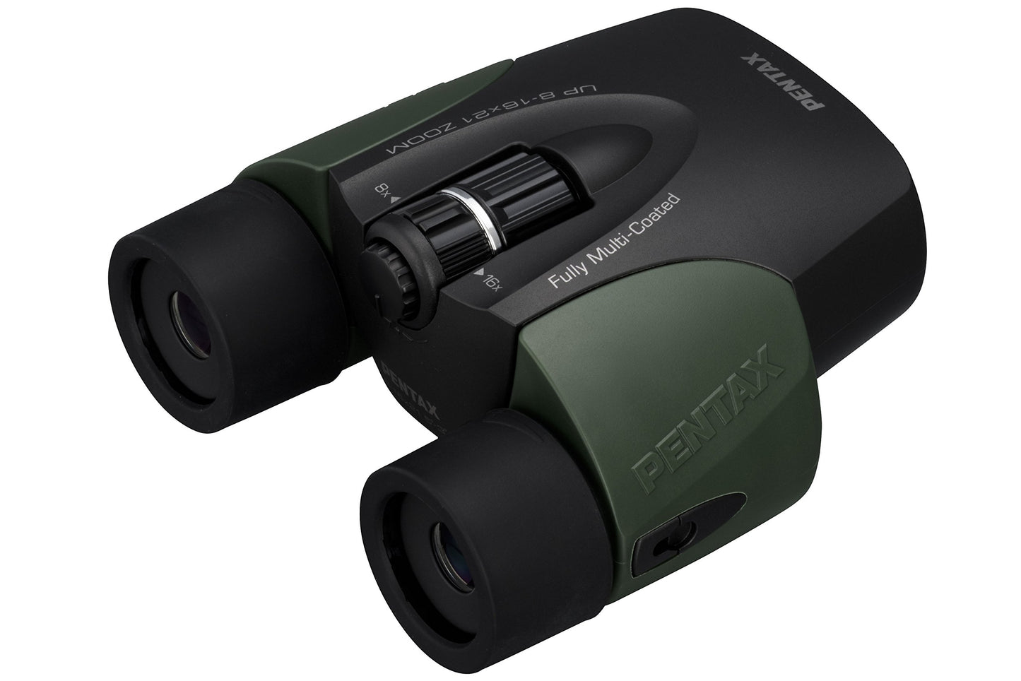 Pentax UP 8-16x21 Green Binoculars (Green) Fully-multi coating Zoom Tripod socket provide