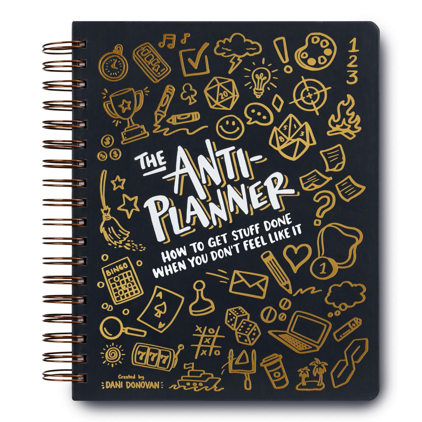 The Anti-Planner: How to Get Stuff Done When You Don't Feel Like It (Clean Edition) - Undated ADHD Productivity Activity Book for Adults, Teens & Students, 100+ Focus & Procrastination Strategies